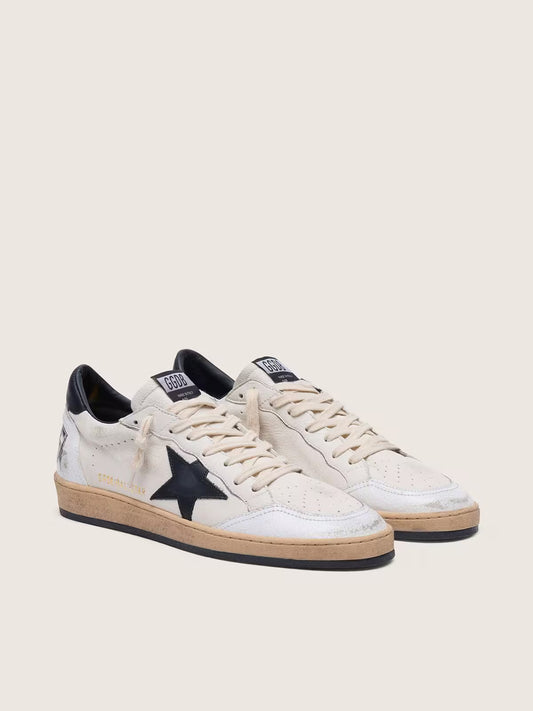 Ball Star homme en nappa blanc avec étoile noire